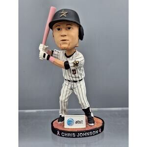 Houston Astros-CHRIS JOHNSON Bobblehead-Breast Cancer Awareness-Pink Bat.